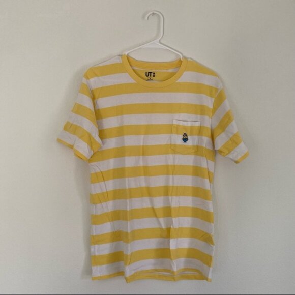 Uniqlo Minions Striped Pocket tee size medium - Picture 1 of 4